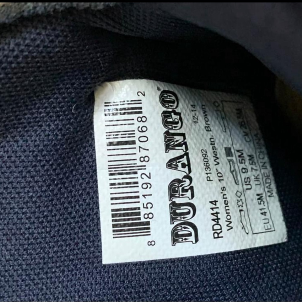 Woman’s Durango Cowgirl Boots size 9.5